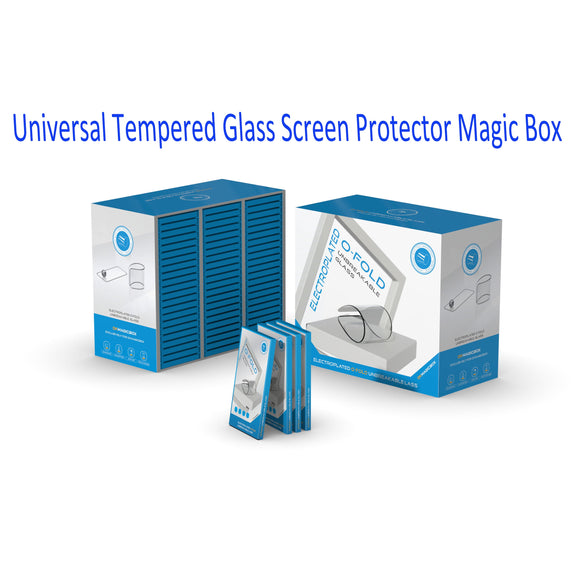 Universal Tempered glass screen protector magicbox for mobile phone